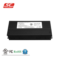 Caja de Conexiones con Carcasa Negra, Impermeable, 100W, 12V, 24V, 48V, Fuente de Alimentación Regulable y Duradera