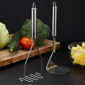 <span class=keywords><strong>Prensa</strong></span> Manual de <span class=keywords><strong>Patatas</strong></span> de Acero Inoxidable Duradera, Triturador de Alimentos para Bebés, Ondulado, Ecológico, Reutilizable, Multifuncional, Utensilios de Cocina - Product Image 5