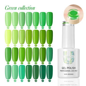 Pour Unigel Nail Salon Vente en gros Collection printemps sans HEMA Ensemble de vernis à ongles en gel UV OEM 48 couleurs - Product Image 1