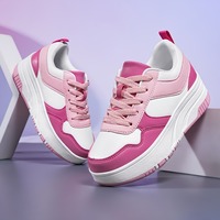 1 paire de chaussures de skate pour femmes, design collage de couleurs contrastées, sport, mode outdoor, quatre saisons, double usage, amovibles