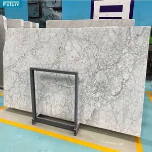 Luxury Calacatta Viola White Marble With Purple Vein Slabs For Kitchen Countertop And Bathroom