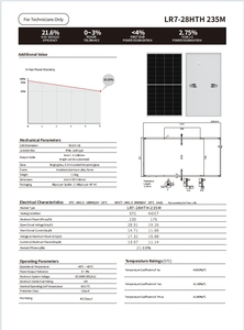Longi LR7-28HTH 235m <span class=keywords><strong>235W</strong></span> mô-đun <span class=keywords><strong>PV</strong></span> nhỏ với khung màu đen perc Bảng điều khiển đơn tinh thể nhiều ứng dụng của bảng điều khiển năng lượng mặt trời - Product Image 4