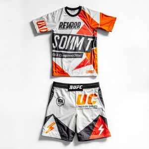 Ensemble d'entraînement personnalisé pour hommes, MMA, boxe, kung-fu <span class=keywords><strong>chinois</strong></span>, karaté, muay-thaï, comprenant un costume <span class=keywords><strong>de</strong></span> <span class=keywords><strong>combat</strong></span> et un short - Product Image 2