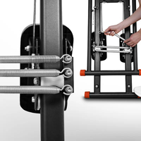 Appareil de fitness portable en acier pour l'entraînement à la simulation d'escalade en intérieur, résistance à la ressort de 150 kg, pour la maison