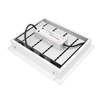 Lumière LED de Plafond à Montage en Surface IP65 120W pour Intérieur, Corps en Aluminium, 3000-6500K CRI70, Dimmable, Éclairage pour Stations-Service et Entrepôts
