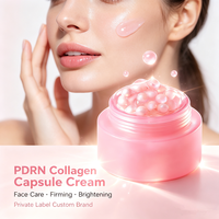 Crème en capsules de collagène PDRN à marque privée OEM ODM, personnalisable, anti-âge, raffermissante, éclaircissante, gel crème visage à la niacinamide