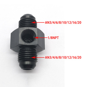 Collecteur de refroidissement d'huile en aluminium Jiax, raccord en T AN3 AN20, double filetage mâle, trou latéral 1/8 NPT pour tuning automobile - Product Image 5