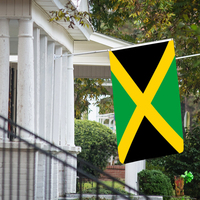 Vente en gros 3x5ft drapeaux jamaïcains 68D/100D polyester Personnaliser toutes les nations expédition rapide Fournisseur fiable livraison rapide