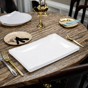 Bán buôn hình chữ nhật tấm không thể phá vỡ món ăn phục vụ món ăn thiết kế tấm bộ đồ ăn sets Đối với trang chủ - Product Image 5