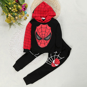 Autumn Two-Piece Set for Boys <strong>European</strong> American Spider <strong>Cartoon</strong> Print Long Sleeved 100% Cotton Boys' <strong>Clothes</strong> Children's Clothing - Product Image 4