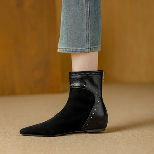 Botas de Tobillo con Cordones Multifuncionales, Cómodas, de Tacón Grueso y Punta Cuadrada para Mujer, Diseño Retro, Antideslizantes, Características Duraderas - Product Image 5