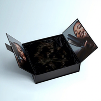 Boîte cadeau carrée personnalisée en carton avec double porte magnétique pour faux cils