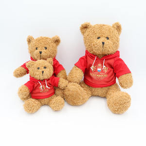 Jouet Animal en peluche avec LOGO personnalisé ours en peluche marron doux avec sweat-shirt - Product Image 2