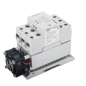 TRA48D40*3L54F Ultra-Thin DC Control AC Three-Phase solid state relay with heat module sink and DIN rail mounting 380VAC 480VAC