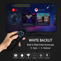 Souris volante intelligente sans fil G10S PRO 2.4G double mode avec rétroéclairage et code fixe pour Android TV Box et télécommande