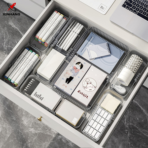 Xinhang rõ ràng nhựa ngăn kéo Tổ Chức Bộ đồ ăn nhà bếp hộp lưu trữ đa kích thước mỹ phẩm văn phòng phẩm Bộ đồ ăn tổ chức hộp - Product Image 3