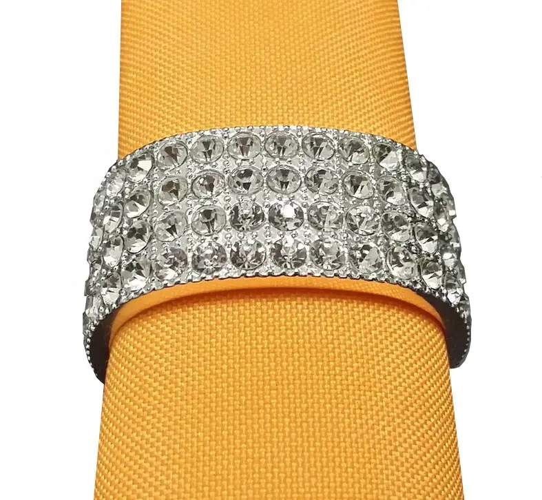 Кольцо для салфеток с кристаллами и бриллиантами, кольца для салфеток с бисером для свадьбы
