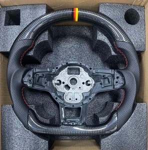 Volant en cuir R Line pour VW pour Volkswagen <span class=keywords><strong>Golf</strong></span> 5 6 7 7.5 R MK5 MK6 MK7 MK7.5 GTI Polo Passat CC - Product Image 3