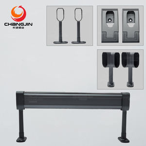 Rail de garde-robe réglable de tige de suspension de placard en aluminium antirouille pour le matériel de garde-robe de chambre - Product Image 2