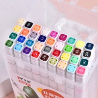 Touchfive — ensemble de stylos marqueurs à l'alcool personnalisés, 12/18/24/36 couleurs, pour dessin artistique et croquis, pour enfants, Portable, lavable, Double tête, vente en gros