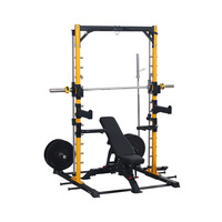 Rack de Squat de Haute Qualité pour Gym, Machine Smith, Couleur Personnalisée, 1250x1650x2200mm avec Sangles de Cheville (2)