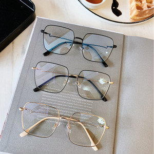 Gafas de sol cuadradas de gran ojo gafas marcos para las mujeres de la onda doblado gafas de Marcos ópticos - Product Image 3