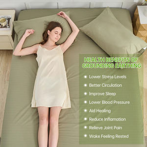 EU tamanho 5% prata ESD tecido aterramento cama folha proteção eletromagnética impulso de energia para a saúde holística com certificado CE - Product Image 3