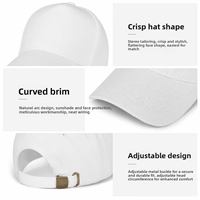 Casquette structurée à cinq panneaux, profil haut, en sergé de coton, visière plate, snapback pour homme, style urbain hip-hop