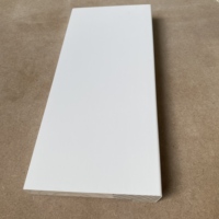 Moldura Decorativa para Ventana de Pino Blanco Imprimado de Diseño Moderno, Moldura Exterior Decorativa