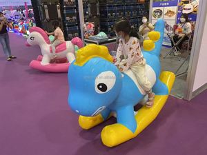 Cheval gonflable, équipement de terrain de jeu gonflable d'intérieur pour enfants, manèges amusants pour la maison, les parcs d'attractions, les centres commerciaux et les centres de jeux - Product Image 4