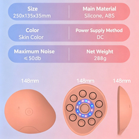 Masseur de poitrine électrique portable pour usage domestique avec technologie d'aspiration, 10 modes de vibration, télécommande sans fil