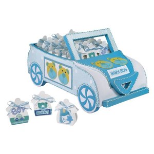 FAVOR Decorazione per auto a forma di bambino e bambina, colore azzurro - Product Image 1