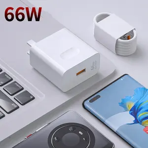 Latest Products 2023 66W Max Super Fast Charging Wall Charger With 6A Type C Data Cable for Huawei Mate 40 Pro