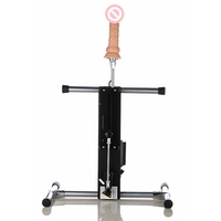 Dildo, Juguete Sexual para Adultos, Máquina Sexual Telescópica, Masturbación con Ajuste Manual, Resistente al Agua, Ecológico, Negro, para Mujeres