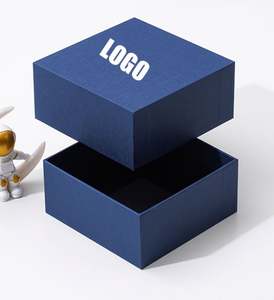 Cajas de Papel de Dos Piezas con Logotipo Personalizado, Material Reciclado, Venta al por Mayor, Embalaje Promocional Corporativo y Minorista, Caja de Regalo para Velas, Kraft - Product Image 1