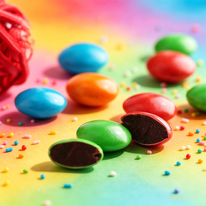 Wholesale Bulk Chocolate Candy OEM Halal Colorful Crispy <strong>Sugar</strong> Coated Chocolate <strong>Beans</strong> for Kid - Product Image 1