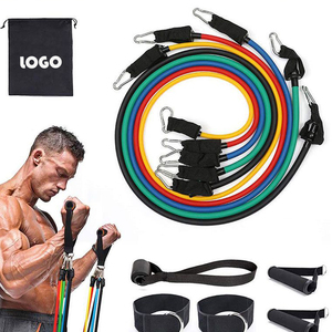 High Quality Gym Exercise <strong>Resistance</strong> Band Stretch Expander <strong>Tube</strong> 11Pcs Elastic Bands <strong>Resistance</strong> <strong>Tube</strong> - Product Image 2