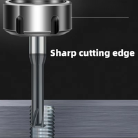 Fraise à un seul fil pour CNC, métrique, en acier au tungstène, M0.8-M24, OEM 60 °   Pour l'aluminium, l'acier, l'acier inoxydable