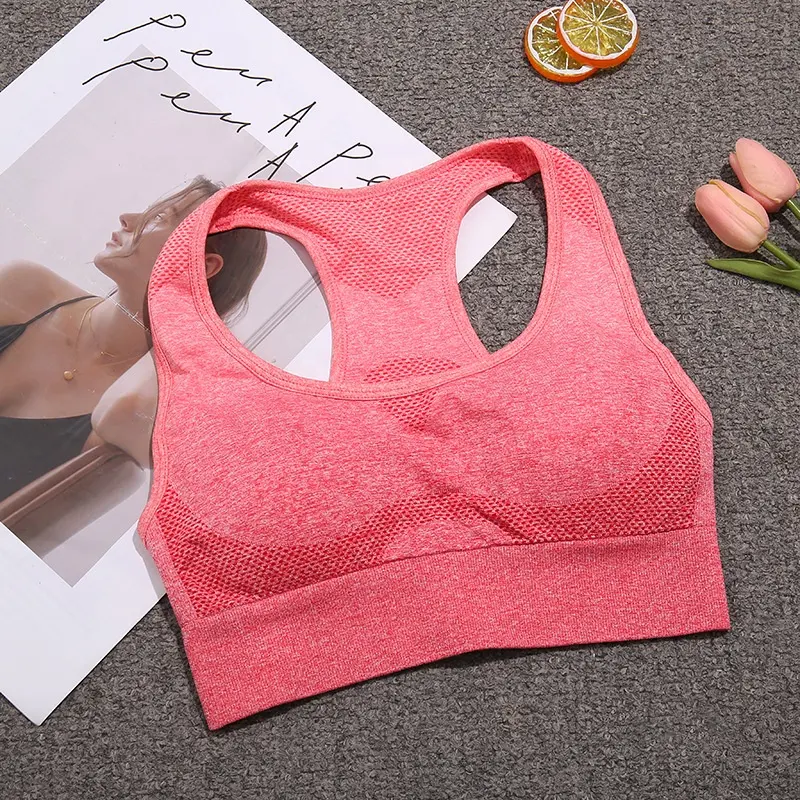 Biểu tượng tùy chỉnh Yoga Tops Breathable spandex đàn hồi phụ nữ phòng tập thể dục Workout Yoga Áo ngực thể thao