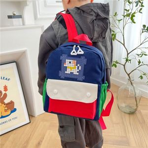 Customize Logo Contrast Color Kids <b>Backpack</b> <b>Lightweight</b> Toddler Travel Bag Kindergarten Soft Children's School Bag for Teenagers - Product Image 5