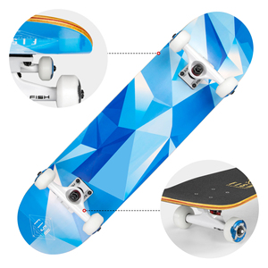 Kunray — skateboard en érable du japon, <span class=keywords><strong>pour</strong></span> les garçons et les filles débutants, 31x8 pouces, 100% - Product Image 1