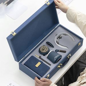 Customers Notebook Ceramic Tea <b>Cup</b> Cervical Spine Apparatus Office Items Luxury Gift Set 2024 New Product - Product Image 1