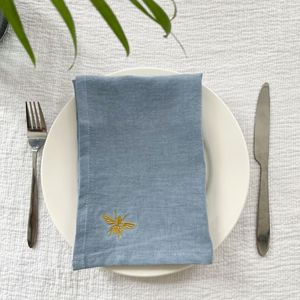 Bán Buôn Khách Sạn Khăn Ăn Tùy Chỉnh Mô Hình Thêu Linen Khăn Ăn Thêu Đám Cưới Tùy Chỉnh Vải Khăn Ăn Linen - Product Image 4