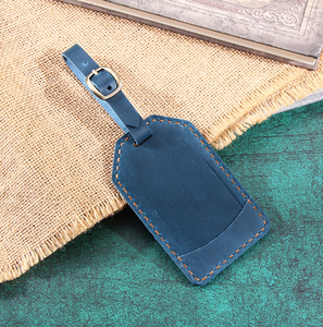 Travel Accessories Customized Waterproof Leather Baggage Bag <b>Tag</b> <b>Suitcase</b> <b>Tag</b> with Full Privacy Cover - Product Image 3