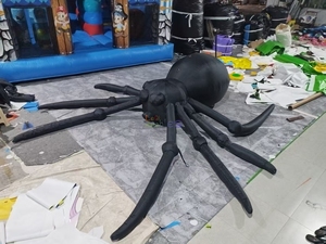 Decoración <span class=keywords><strong>de</strong></span> Halloween Personalizada, Modelo <span class=keywords><strong>de</strong></span> Araña Negra Inflable Gigante para <span class=keywords><strong>Casa</strong></span> Embrujada - Product Image 2