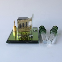 Décorations musulmanes en cristal le Minaret de la Mosquée de La Mecque et la Kaaba Cadeaux de l'Aïd du Ramadan