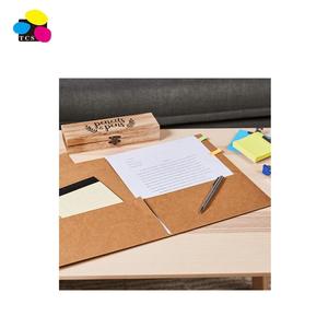 China <strong>Supplier</strong> Letter Size Kraft 25PCS/Box 100 <strong>Sheet</strong> Capability Twin/Two Pockets <strong>Paper</strong> File <strong>Folder</strong> - Product Image 2