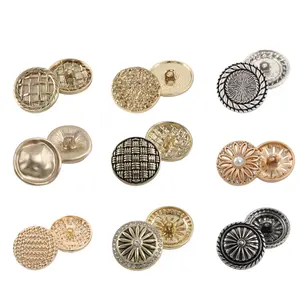 Wholesale Custom Design Botones Fancy Uniform Metal Sew Button Suit Button Gold Blazer Boton Shank Coat Cloth Buttons