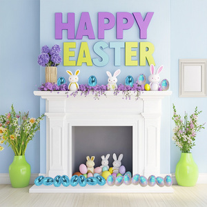 Hot Sale Silver Reflection Teen Easter Disco Ball PET Easter Egg Glass Christmas Halloween Decoration Festive Factory Price - Product Image 4