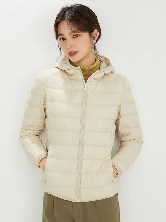 Winter Warm Ultra Thin Foldable Down Jacket Puffer Women Down